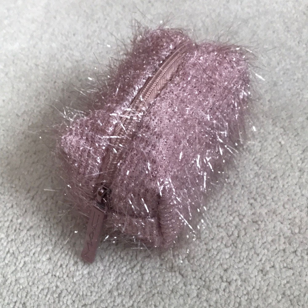 MAC Fuzzy Mini Pink Makeup Bag
